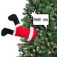 thumbnail image 1 of Elfo de Navidad rojo Adornos para el cuerpo Decoraciones Arpillera Pose-able Felpa Piernas Sincero Electrónica, 1 of 5