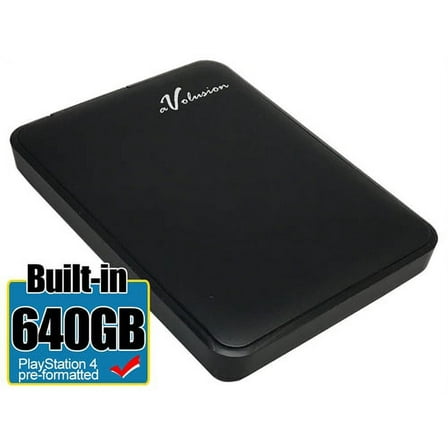 Avolusion 640GB USB 3.0 Portable External PS4 Hard Drive (PS4 Pre-Formatted) HD250U3-Z1 - 2 Year Warranty