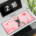 thumbnail image 3 of Happy Valentine's Day Devon Rex holding flowers Desk Mat Full Keyboard Mouse Pad Cat Lover Kitten Owner Gifts Large Mousepad - 3005, 3 of 5