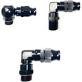 thumbnail image 2 of FRAGOLA 689906-BL 90 Degree Hose End Fitting 6AN to 1/4" NPT Aluminum Black, 2 of 2