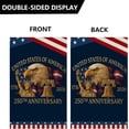 thumbnail image 5 of 250 Years America Garden Flag,250th Anniversary USA Patriotic Flag Double-Sided Flag with Eagle Liberty Bell Statue of Liberty,1776-2026 Commemorative,12 x 18 Inch, 5 of 7