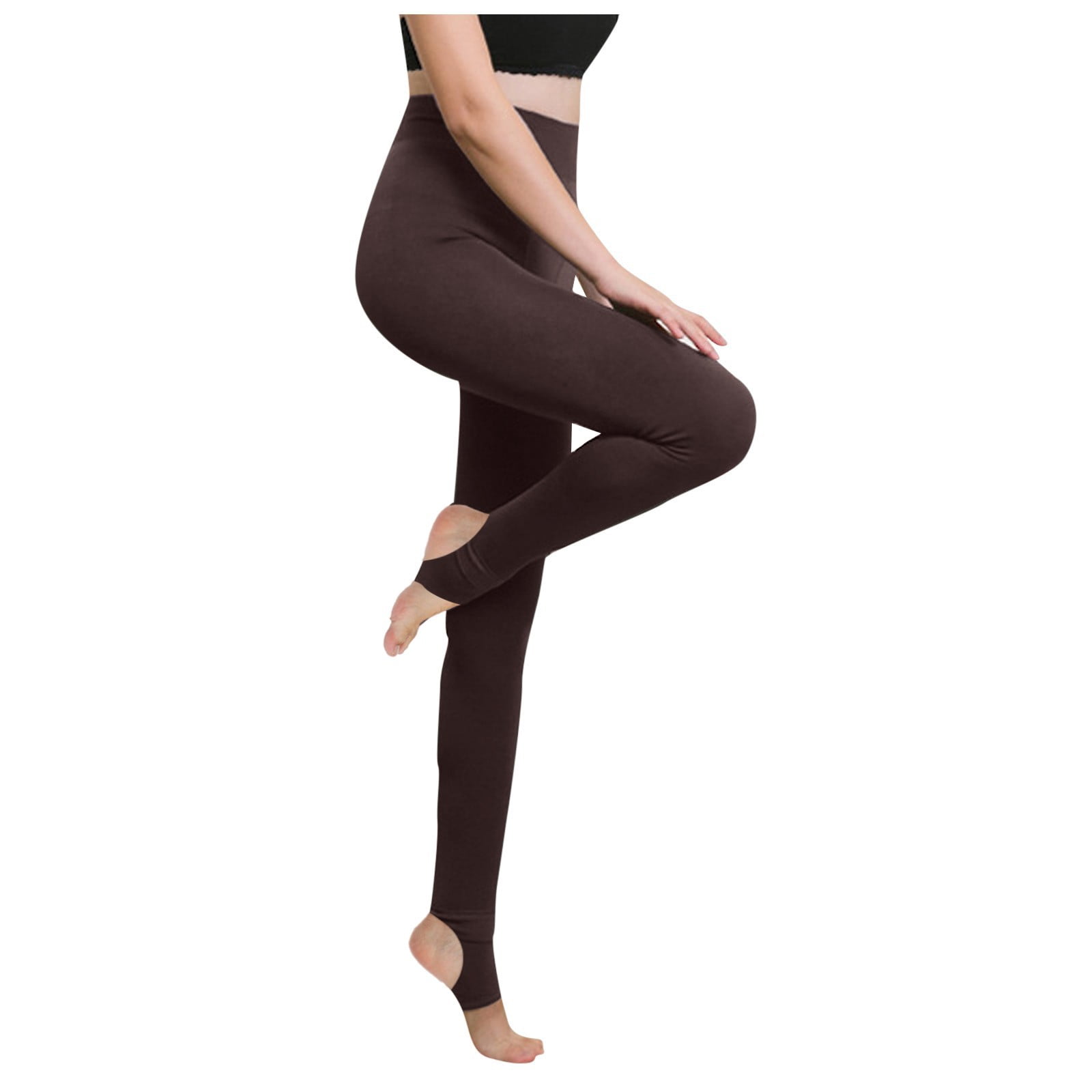 KonJim Womens Yoga Stirrup Leggings High Waist Tummy Control Workout Sports  Pants Quick Dry Yoga Tights for Gym Running Execise Black : Amazon.co.uk:  Fashion