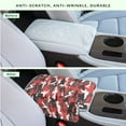 thumbnail image 4 of Renewold Camo Red Black Auto Center Console Cover Non-slip Armrest Cover Cushion Protector Wear-Resistant Camouflage Arm Rest Cushion Protective Cover Universal Fit for Car Seat Organizer, 4 of 9