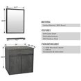 24" Bathroom Vanity Wall Mounted Concrete Grey Two
