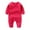 Red, variant on Chbgutlmr Newborn Baby Clothes Toddler Unisex Solid Color Cotton Onesie Comfy Long Sleeve Boy Girl Outfits