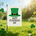 thumbnail image 6 of AuroraX St. Patrick's Day Shamrock Pot Of Gold Leprechaun Garden Flag 12.5 x 18 Inch Green Everything Garden Flag Four-Leaf Clover Spring Home Decoration for Indoor & Outdoor Party, 6 of 6