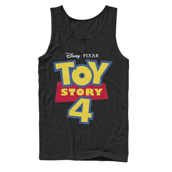 Men's Toy Story Classic Logo Tank Top Black 2X Large