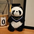 thumbnail image 2 of Plush Panda Stuffed Animals Plush Toys 8 Inches Present Gifts for Graduation Day, Personalized Graduation Text on Gown, Best for Any Grad School (Blue), 2 of 7