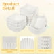 thumbnail image 3 of Uxcell 100 piezas de forros de papel para cupcakes cuadrados, tazas desechables blancas para hornear, 3 of 7