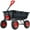 Black, variant on Pinypikaka 800 lbs Poly Garden Dump Cart, Heavy-Duty Wheelbarrow with 10-Inch Tires, 180° Rotating Handle, Steel Frame and Quick Release System Garden Dump Cart for Soil Plants Gardening Tools Wood