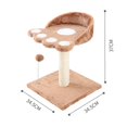 thumbnail image 7 of Cat Kitten Sisal Scratch Post Wear Resistant Towers Brown, 7 of 7