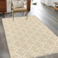 thumbnail image 3 of Yellow Floral Large Area Rugs for Bedroom Living Room, Soft Non Slip Carpet Bedside Rug, Vintage Modern Geometric Abstract Art Rectangular Floor Cover Kitchen Accent Rug 4'x6' for Dining Room/Office, 3 of 9