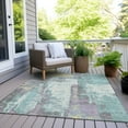thumbnail image 3 of Dalyn Rugs Machine Washable Indoor/Outdoor Chantille Teal 8' x 10' Rug, 3 of 9