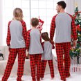 thumbnail image 6 of Red Matching Family Pajamas Sets Christmas PJ's with Long Sleeve Tee and Pants Loungewear, 6 of 6
