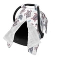 thumbnail image 2 of Naloa Tribal Style Turtle Baby Car Seat Cover, Breathable Baby Carrier Cover, Multiuse Baby Carrier Cover & Nursing Breastfeeding Cover, 2 of 5