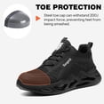 thumbnail image 2 of Sogetch Steel Toe Work Shoes for Men Women Lightweight Breathable Safety Shoes, 2 of 6