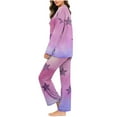 thumbnail image 6 of YanHoo Womens Pajama Sets Stars Printed V Neck Long Sleeve Pjs Lounge Set Soft Comfy Sleepwear Loungewear, 6 of 8
