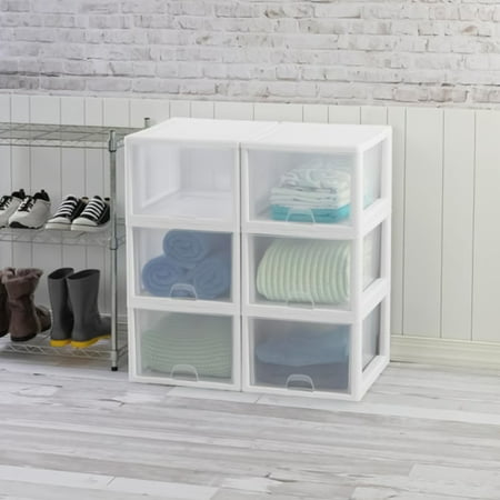 Sterilite - Modular Stacking Storage Drawer Box Containers
