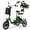Green, variant on DRNANLIT Electric Tricycle for Adults, 350W Brushless Motor 48V 10.4Ah Folding 3 Wheel E-Bike with 2 Seats, Front & Rear Baskets, Dual Disc Brakes, 35 Miles Range