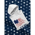 thumbnail image 3 of 4Th July Crayon Flag Hoodie Men -Image by Shutterstock, Male x-Large, 3 of 4