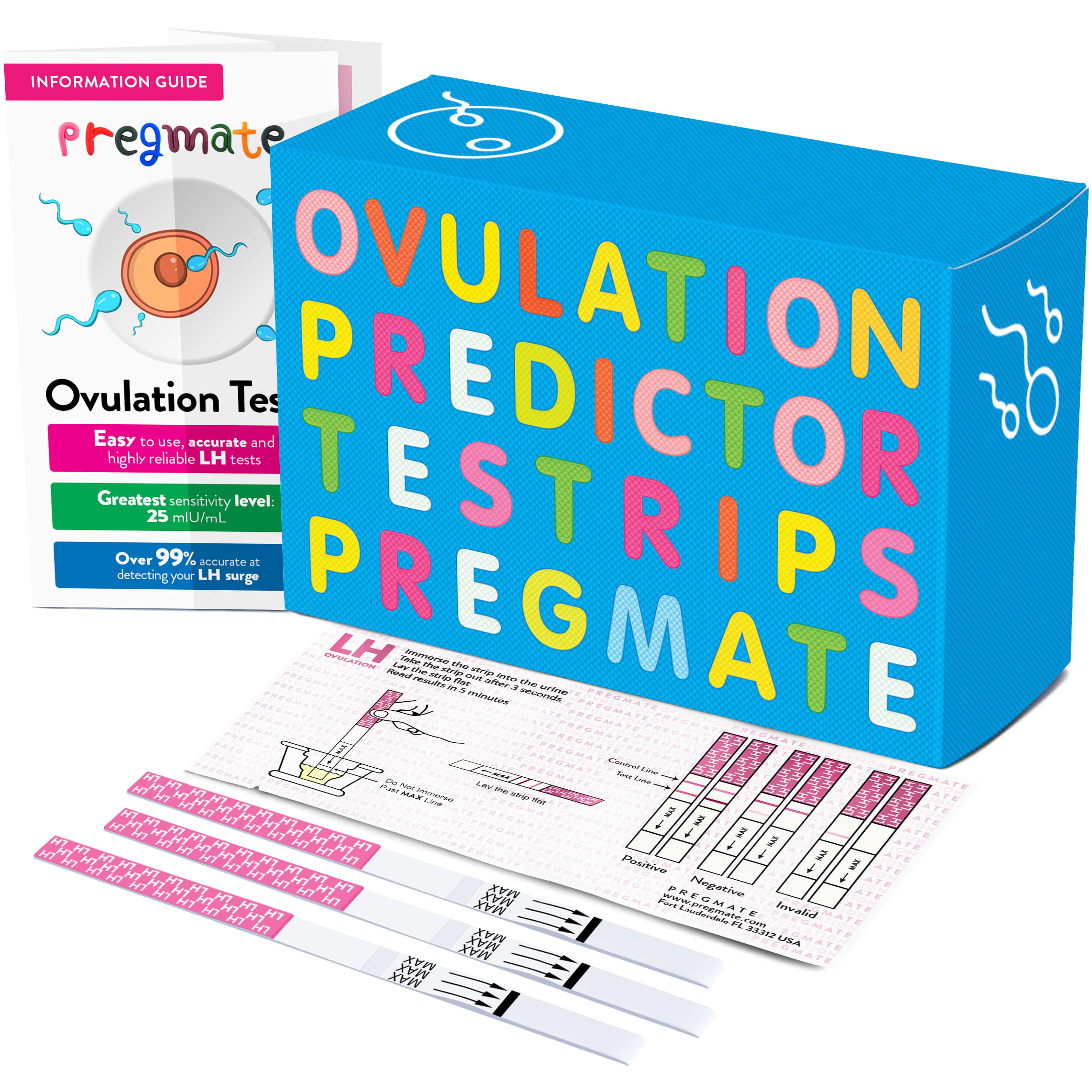 PREGMATE 20 Ovulation Test Strips Predictor Kit (20 LH)