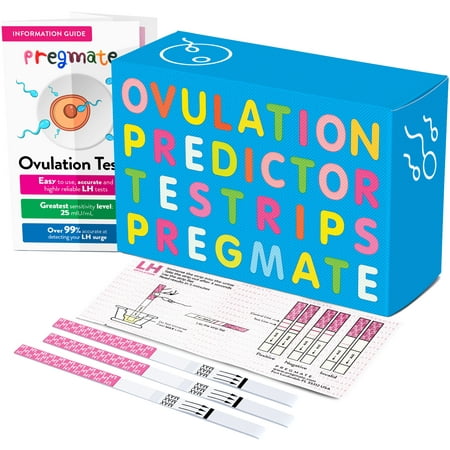 PREGMATE 20 Ovulation LH Test Strips One Step Urine Test Strip Combo Predictor Pregnancy Kit Pack (20 (Best Pregnancy Test Before Your Missed Period)