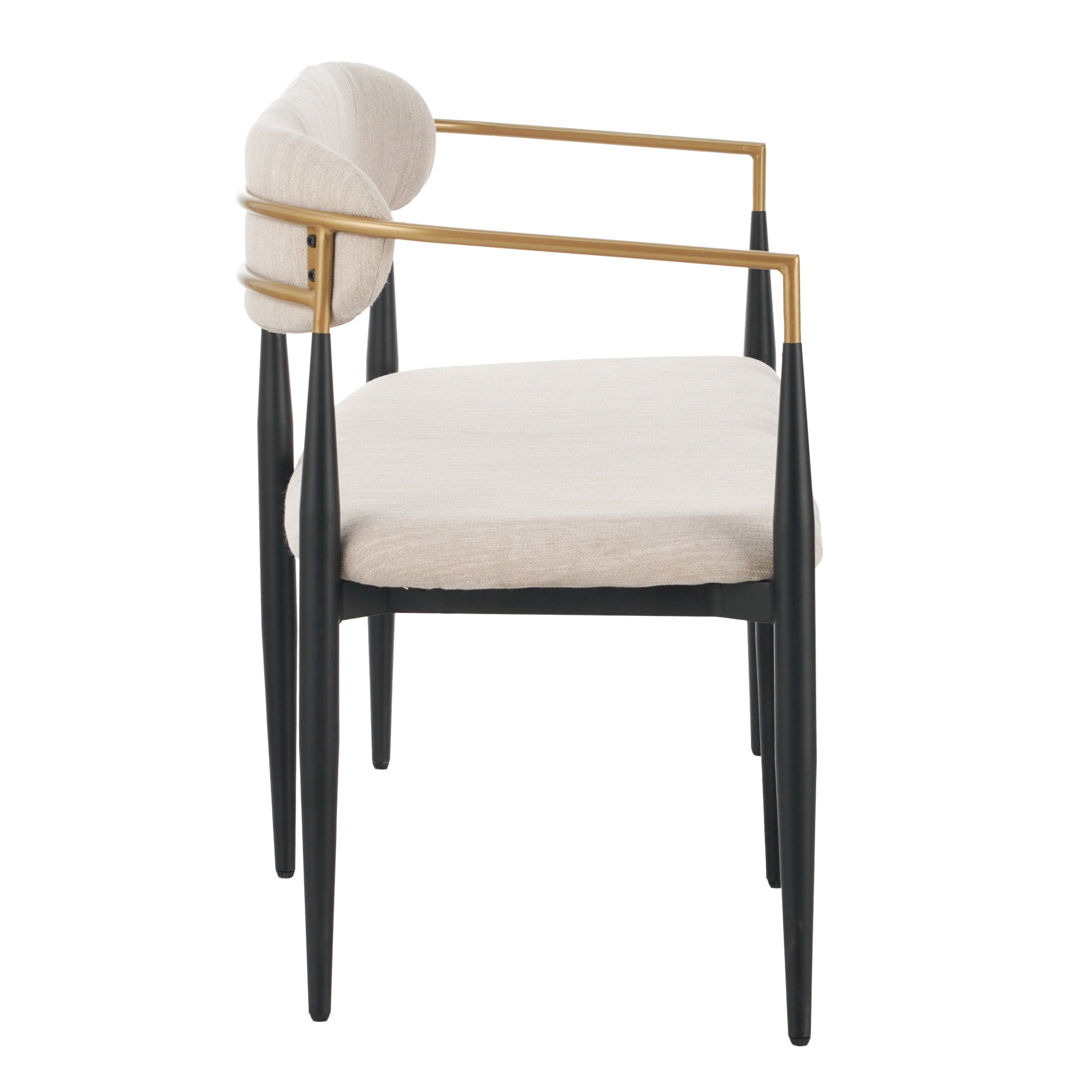 Christopher Knight Home Minimalist Fabric Upholstered Loveseat with Metal Frame, Beige