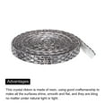 thumbnail image 4 of Uxcell 1 Pcs 3 Yards 10mm Self Adhesive Crystal Rhinestone Diamond Ribbon for Birthday Decorations Clear Gray, 4 of 6