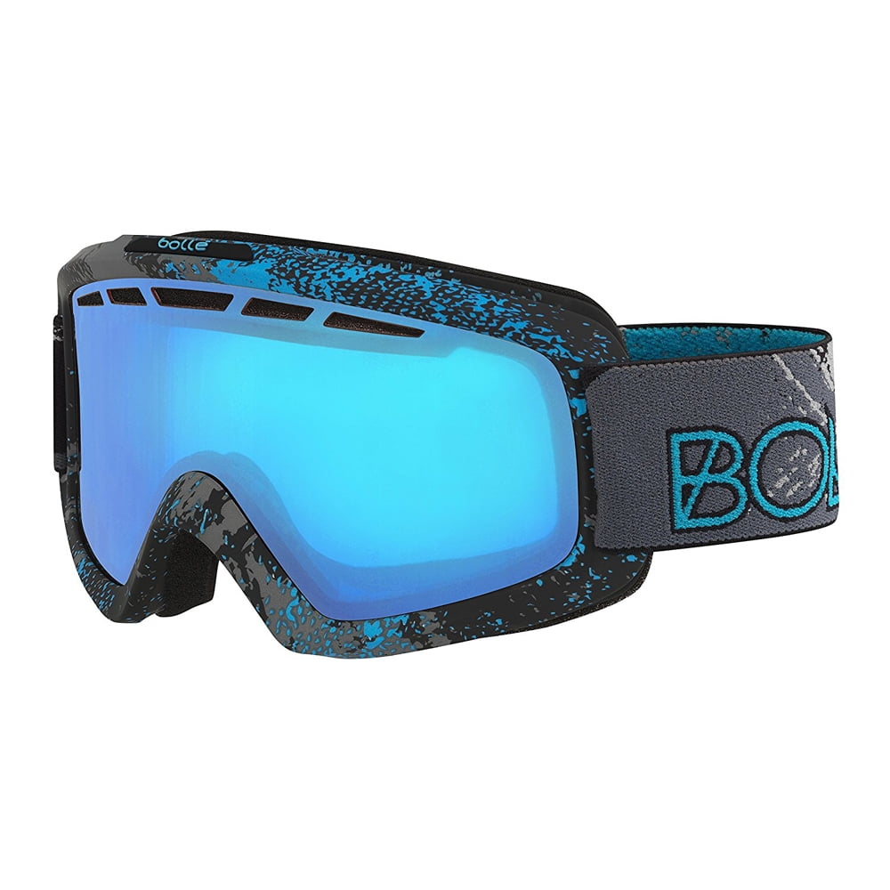 Bolle Winter Nova II Matte Blue Zenith Vermillion Blue 21675 Ski Goggles M L by Bolle
