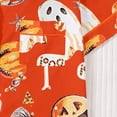 thumbnail image 5 of Halloween Theme Button Down Short Sleeve Pajama For With Lace Trim Short Pants Comfortable Home Wear, 5 of 8