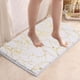 thumbnail image 4 of Alfombra de Baño de Espuma Absorbente y Antideslizante, Lavable a Máquina, de Terciopelo Suave, de Secado Rápido, 40 X 60 Cm, de Poliéster Blanco., 4 of 7