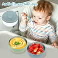 thumbnail image 5 of Grusce 4PCS Baby Bowl with Removable Silicone Shell, Nonslip Baby Food Bowl with Suction, 304 Stainless Steel for Toddlers 4 Colors Set, 5 of 11