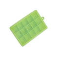 thumbnail image 1 of Bearachild Moldes para bandejas de cubitos de hielo con tapa, bandejas de crema cuadradas reutilizables de silicona, moldes extraíbles lavables para hacer Cocina y Comedor Verde Bearachild HA066842-01, 1 of 6