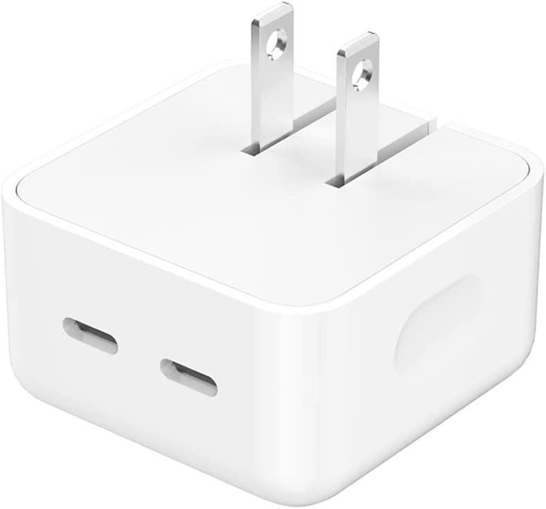 10 pack 35W Dual USBC Port Compact Power Adapter PD 3.0 35W Foldable USB Plug Charger Cube