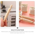 thumbnail image 2 of SHISUYAN Wooden Mini Rolling Pin Toy for Home Use Khaki Color Lightweight Realistic Appearance 12Pcs, 2 of 9