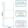thumbnail image 2 of 20 Pack Yard Sign Stakes Metal, 18'' x 7'' H Frame Wire Stakes for Yard Signs for Corrugated Plastic Signs Halloween Yard Sign Holder, 2 of 4