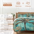 thumbnail image 6 of 3 Piece Boho Coastal Beach Duvet Cover Set Full Size,Microfiber Comforter/Quilt Cover with Corner Ties and 2 Pillowcases,Summer Ocean Tropical Tree Flower All Season Soft Bedding with Zipper Closure, 6 of 8
