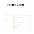 thumbnail image 3 of Bewildely Puerta de seguridad escalable para cachorros, puerta de escalera, aislamiento para bebés y mascotas (blanca) Decoración del hogar Altura 24cm, 3 of 6