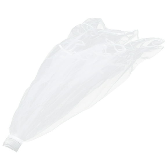 HONITANO 1Pcs Bridal Veil Lace Cloth Two-tiered Wedding Dress Accessory for Women