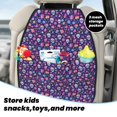 thumbnail image 5 of Pofeuu colorful Skull butterfly flower1 Print 2 Pack PU Leather Kick Mat Back Seat Protector, Universal Car Seat Back Organizer, Waterproof Backseat Protector For Most Car, 5 of 8
