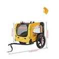thumbnail image 4 of Yellow Outdoor Dog Bike Trailer, Heavy Duty Pet Bicycle Trailer with Two Whells, Foldable Bicycle Trailer for Pets, Outdoor, 4 of 8