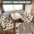 thumbnail image 4 of FOR U DESIGNS Dachshund Sunflower Cactus Print RV Dinette Cushion Covers Wear-Resistan Camper Cushion Slipcover Elastic 2 Seat Sofa Chair Covers 1 Backrest Cover 1 Bench Cover and 1 Pillowcase, 4 of 8