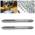 thumbnail image 4 of 2Pcs Mis en Place Robinet de Machine Métrique Acier Haute Vitesse 3 Cannelures Droites Vis Filetage Outil de Taraudage à Travers Trou Robinets de Machine Métrique Filetage Standard Filetage à Main pour Acier Épais en Aluminium W, 4 of 8