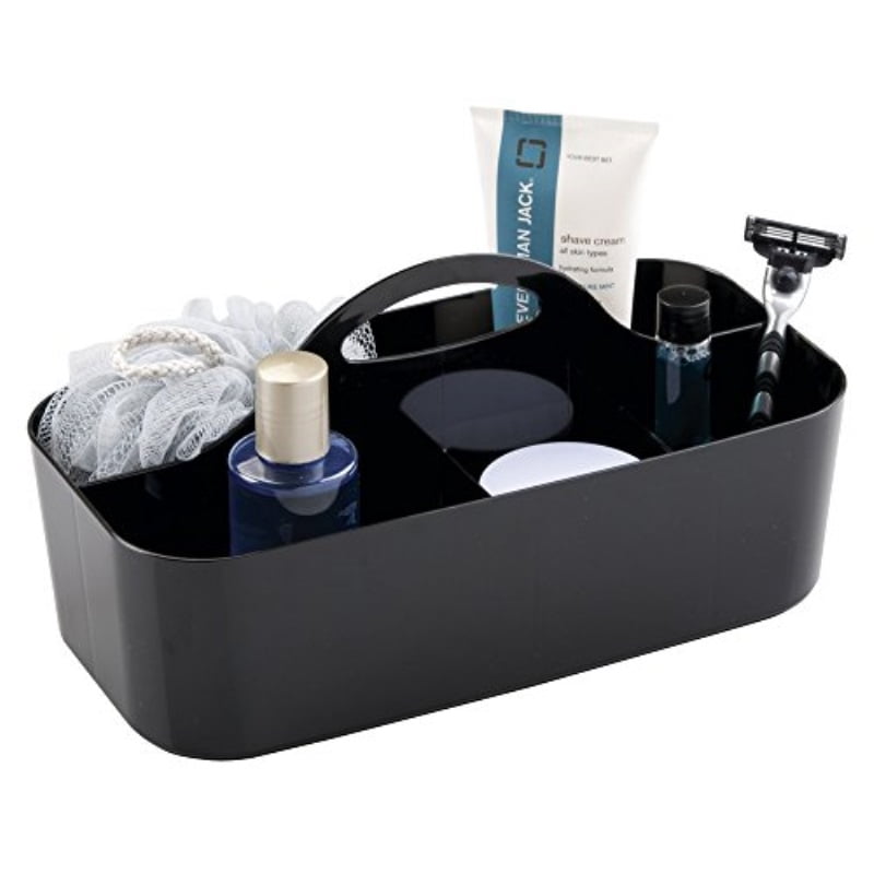 mDesign Plastic Portable Storage Organizer Utility Caddy Tote, Divided Basket Bin with Handle, for Bathroom, Dorm Room Holds H mDesign Plastic Portable Storage Organizer Utility Caddy Tote, Divided Basket Bin with Handle, for Bathroom, Dorm Room Holds H