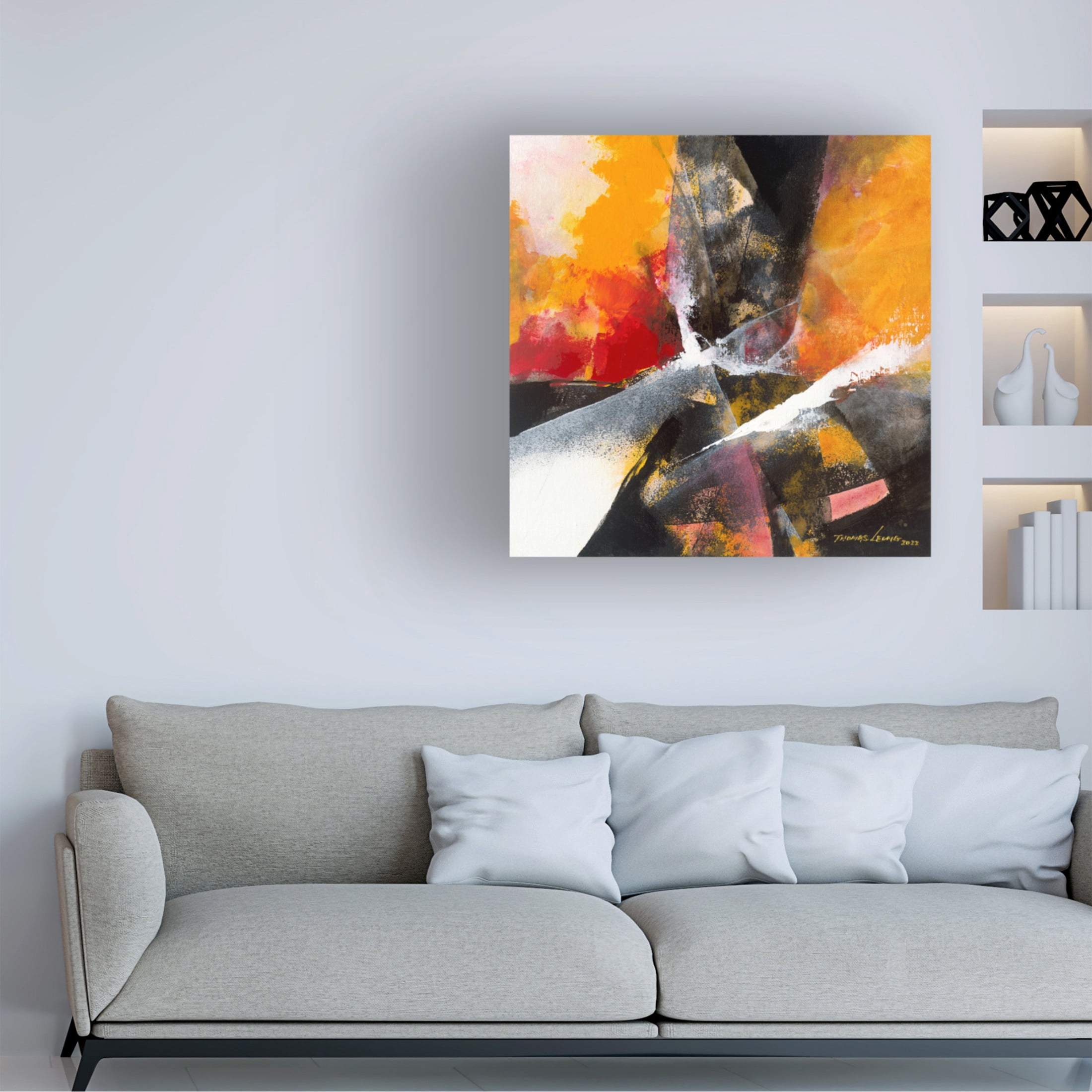 Canvas Wall Art - Thomas Leung 'Amazing 2' Wall Art for Living Room, Bedroom, or Office Décor by Trademark Fine Art - 14 x 14 Inches