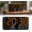 Black Shell Orange Light, variant on LED Digital Wall Clock 8.5 Inch Display Date Week Temp DST Dual Alarm 12 24Hr for Living Room Bedroom ClassroomWhite Shell Orange Light
