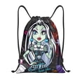 thumbnail image 1 of Zufioo Monster High Print Sports Cinch Sack Gym String Bags Machine Washable Heavy Duty String Backpack for Men Women-Medium, 1 of 6
