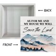 thumbnail image 3 of Zomyto 7x7 IN Christian Wood Box Signs, Bible Verse Joshua 24:15 - As For Me And My House We Will Serve The Lord, 3 of 5