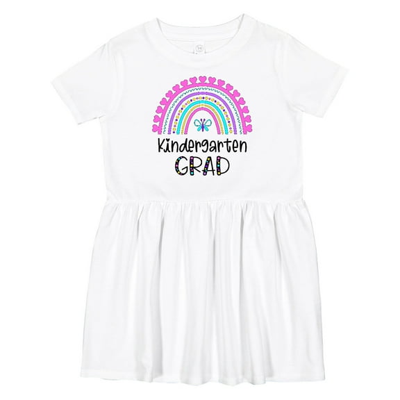 Inktastic Kindergarten Grad Graduation Rainbow Girls Toddler Dress