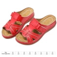 thumbnail image 4 of Planas Informales Sandalias Plataforma Retro Cuña Vintage Con Punta Abierta Suela Gruesa Antideslizante para Interiores Y Exteriores, 4 of 6